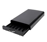 SYSYLY Cajon para cápsulas de café Compatible con Delta q/Nespreso Capsulas,Dispensador para Capsulas de Café, Capacidad de 60 cápsulas