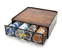 SYSYLY Dispensador Con Cajón Para Almacenar Cápsulas Almacenamiento Organizador Cápsula de Café,Soporte Para Cápsulas de Café para Cocina, Oficina, Cafetería.