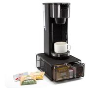 SYSYLY Organizador de encimera de cajón de cápsulas, soporte para cápsulas de café,Cajas para monodosis de café,caja de te,Caja Tea Organizador,Negro.