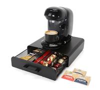 SYSYLY Organizador para cápsulas de café con cajón, caja de almacenamiento para cápsulas de café, caja de té, caja de té, soporte para cápsulas de café para cocina, oficina, cafetería.