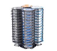 SYSYLY Soportes para Cápsulas Compatible para Tassimo,Porta Capsulas de Café,Dispensador Capsulas,Organizador de Almacenamiento de cápsulas de café,360 ° Giratorio,Negro.