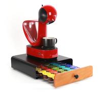 SYSYLY Soportes para Cápsulas de Café -Dispensador capsulas Compatible con Dolce Gusto - Cajón para almacenar cápsulas (capacidad para 30 cápsulas)