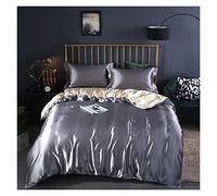 SYT-MD Sabanas Juego de Ropa de Cama con sábanas Consejo de Ropa de Cama de satén de Seda de Morera (Color : 13, Size : 120x200cm 4 pcs Set)