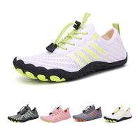 SYT-MD Zapatos de conexión a Tierra Bronoir con Cobre, Calzado de Senderismo Descalzo for Mujeres y Hombres, Calzado ortopédico Antideslizante for Senderismo.(White-A,42 EU)