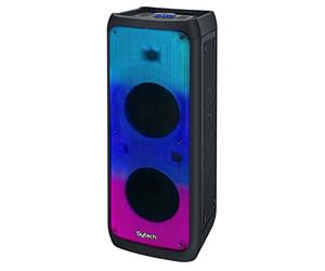 Sytech Altavoz Serie ledflow, 2x10, 100w. rms, RGB Flame, Recargable, USB, TF, FM, TWS