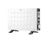 Sytech Calefactor electrico convector, Turbo, Temporizador, 2000w, Blanco