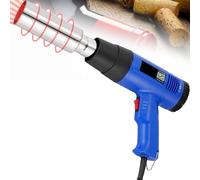 SYTEH Pistola termorretráctil for cápsulas de vino de PVC, máquina selladora de envolturas for botellas de vino de 1600 W y 50 mm, pantalla LCD y control de temperatura de 40-600 ℃, dos velocidades