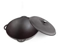 syton Kasan Asia de hierro fundido con tapa Kazan, hierro fundido, Negro , 12 litros