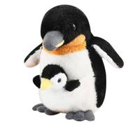 SYTTNUM Juguete de Felpa de Pingüino Mamá y Bebé, Animales de Peluche de Pingüinos Lindos, Decoración y Regalos de Muñecas para Niños y Adultos, Cartoon Lindo Peluche, 25cm