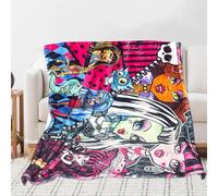 SYTTNUM Manta de Franela para Niños, Manta de Peluche, Monster Manta Infantil, Manta para Sofá de Franela, Sofá o Cama,Manta de Franela para el Salón(100 x 70cm)