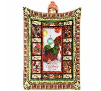 SYTTNUM Mantas, Manta Navideña, Manta navideña Diseño de Perro Salchicha, Adecuado para su Uso en Sofás Camas y Dormitorios., Regalos de Año Nuevo para Adultos y Niño - 150 * 100cm