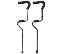 SYue Andador Anciano Telescópico Antideslizante Discapacitados Muletas Dobles de Aleación de Aluminio Gruesa Plegable Axilas Es tan Kind of You poderosamente