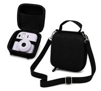 Syueyee Funda protectora rígida de EVA compatible con cámara instantánea Fujifilm Instax Mini 13/12/11/10/9/8/7/40/41/90/99, bolsa de almacenamiento portátil con correa de hombro ajustable (solo funda