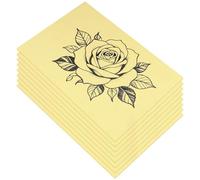 SYUTBOU 8 Piezas Piel Sintética Tatuaje 3mm, 20x29.6cm Doble Cara, Piel de Práctica de Silicona para Principiantes y Tatuadores