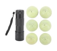 SYUULCOI 6 uds Pelotas de Golf Brillantes para Deportes nocturnos Pelotas de Golf Fluorescentes Que Brillan en la Oscuridad Bolas Luminosas Brillantes de Larga duración para Hombres y