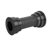 SYUULCOI Bicycle Bottom Bracket, for Mountain Bike, High Strength Aluminum Alloy, Double Waterproof Design, Smooth Ball Bearing, Long Service Life, DIY Accessory (Negra)