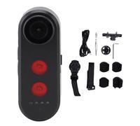 SYUULCOI Cámara retrovisora para Bicicleta, vídeo HD 1080P con visión Nocturna, IPX6 Resistente al Agua, grabación en Bucle, Lente Gran Angular de 140°, batería integrada de (64G)