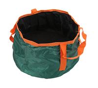SYUULCOI Lavabo Plegable para Exteriores, Redondo, Resistente al Desgaste, Lavabo portátil Firme y confiable para Viajes y acampadas (Verde Oscuro)