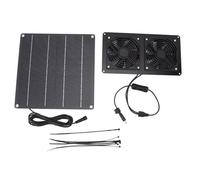 Syuulcoi para el kit de ventilador de escape solar, panel solar de silicio monocristalino de 15 W, ventilador de ventilación de enfriamiento para escape e ingesta