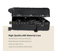 SYUULCOI para Estuche de Viaje para Bicicleta, Material ABS, candado TSA, Marco de aleación de Aluminio, Correas de Hebilla, Ruedas universales para una protección