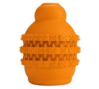 SYUULCOI Perra en Forma de Calabaza IQ Trata de Juguete Toy Interactive Food Dispensing Dings Dings Cleaning bit Toy (Naranja)
