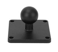 SYUULCOI Placa adaptadora de Montaje de Bola de 1 Pulgada, aleación de Aluminio y Goma, Placa adaptadora AMPS Universal para Barcos