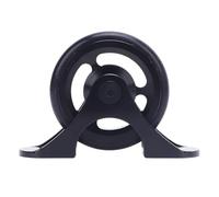 SYUULCOI Rueda fácil para Bicicleta Plegable, Rodillo de Guardabarros de aleación de Aluminio de Primera Calidad, Accesorio liviano para maniobrabilidad, Compatible con Varios (Negra)