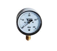 Syveco 1633004 Serie 1633 - Cápsula de acero inoxidable para gas, seco, radial, 1/4" BSP, 63 mm de diámetro, 0/400 bar