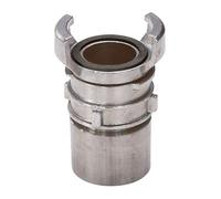 Syveco 2424080 Serie 2424 - Grifo simétrico de acero inoxidable 316, junta FKM, herrajes interiores 1/2 BSP con cerradura, 3" BSP