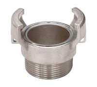 Syveco 2425050 Serie 2425 - Grifo simétrico de acero inoxidable 316 sin junta, 1/2 BSP grifo macho sin cerradura, 2" BSP