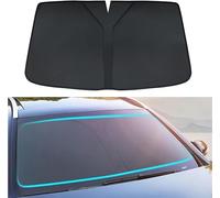 SYWHZKUH Parasol Parabrisas para Coche para VW Polo Hatchback 2017-2022, Parasol Coche Delantero Fácil de Instalar Interior Accesorios,Black