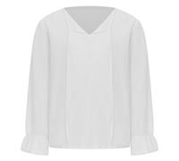 Sywiyi Camisa vintage mediteredad para niños y niños, camiseta de manga larga, blusa de lino, cuello en V, con tirantes, atuendo renacentista, A blanco., 128-140