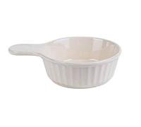 Sywlwxkq Cuencos para Sopa de 320ML con Mango Vajilla de cerámica esmaltada de Estilo japonés Ensalada Postre Desayuno-Color de arroz