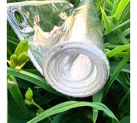 Sywlwxkq Lona Impermeable Transparente con Ojales, Lona de Tela Resistente a la Intemperie, toldos y Lonas de PVC, protección contra la Lluvia a Prueba de desgarros (0,35 mm / 400 g / m2) (