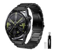Syxinn 22mm Acero Inoxidable Correa Compatible con Huawei Watch GT 3 46mm/GT 4 46mm/GT 2 46mm/GT 2 Pro/GT 2e Pulsera, Huawei Watch 3/3 Pro Metal Banda para Gear S3 Frontier/Classic/Galaxy Watch 3 45mm