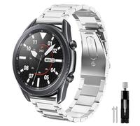 Syxinn Compatible con Correa Gear S3 Frontier/Classic/Galaxy Watch 46mm/Galaxy Watch 3 45mm Pulsera 22mm Acero Inoxidable Metal Banda para Huawei Watch GT 3 46mm/GT 2 46mm/Moto 360 2nd Gen 46mm