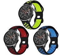 Syxinn Compatible con Samsung Galaxy Watch 46mm Correa Gear S3 Frontier Classic Correas 22mm Pulsera Silicona Deportiva Banda para Galaxy Watch 3 45mm/Huawei Watch GT 3/GT 2 46mm/2 Pro/GT 2e
