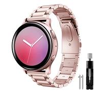 Syxinn Correa Galaxy Watch Active 2 40mm 44mm/Galaxy Watch 4/4 Classic, Watch 6/Watch 5 Correas 20mm Acero Inoxidable Metal Banda Pulsera para Galaxy Watch 42mm/Watch 3 41mm/Gear S2 Classic/Gear Sport