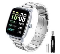 Syxinn Correa para Amazfit GTS 2 Mini/GTS 2/GTS 2e, Amazfit GTS 4/GTS 4 Mini/GTS 3/GTS 3 Mini 20mm Correa Acero Inoxidable Pulsera para Amazfit Bip 3/Bip 3 Pro/Bip S/Bip U/Bip Lite para Mujer Hombre