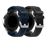 Syxinn Correa para Gear S3 Frontier/Classic/Galaxy Watch 46mm/Galaxy Watch 3 45mm Correa 22mm Pulsera de Silicona Deportiva Banda para Huawei Watch GT 2 46mm/GT 2e/GT 3 46mm/Moto 360 2nd Gen 46mm