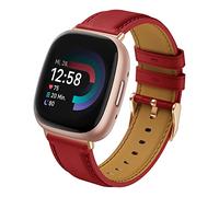 Syxinn Cuero Correa para Fitbit Versa 4/Versa 3 Correa, para Fitbit Sense/Sense 2 Pulsera de Recambio de Cuero Suave para Versa 4/Versa 3 para Hombre Mujer