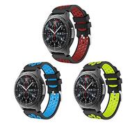 Syxinn - Pulsera para Galaxy Watch de 46 mm, Gear S3 Frontier/Classic/Samsung Galaxy Watch 3 45 mm, correa de silicona deportiva para Huawei Watch GT 2 46 mm/GT 3 46 mm/Moto 360 2nd Gen 46 mm