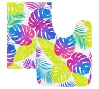 SyXIOP Alfombrilla de baño para niños, diseño de tortuga, color bohemio, bambúes