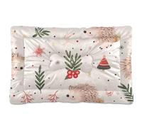 SyXIOP Alfombrilla de cama lavable para mascotas, diseño de erizo rosa claro, suave, antideslizante, para perros grandes, jumbo, medianos y pequeños, 36 x 24 pulgadas