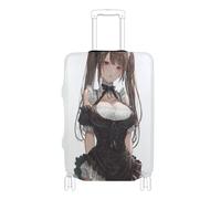 SyXIOP Anime Maid - Funda protectora elástica para equipaje, lavable, para equipaje de 45,7 a 81,3 cm, Anime Maid Cute, M 22-24 in, Clásico