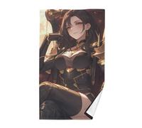 SyXIOP Anime Sexy Queen - Juego de toallas decorativas para sala de estar, 28 x 16 pulgadas