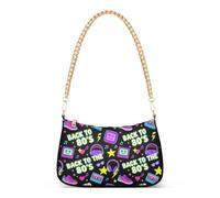 SyXIOP Back To The 80's Neon Retro Seamless Pattern - Bolso cruzado moderno para mujer con múltiples bolsillos, bolsos esenciales para mujer