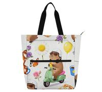 SyXIOP Bolsa de libros para niños y niñas, diseño de dibujos animados, resistente a los arañazos, bolsa de lecciones de piano para la escuela, compras, viajes, libros de lectura