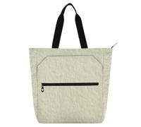 SyXIOP Bolsa de mano para niños y adultos, tela Oxford 600D amarilla con asas de cremallera para la escuela, compras, comestibles