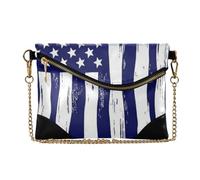 SyXIOP Bolsos de piel sintética para mujer, elegantes bolsos cruzados para fiesta, vintage, grunge, bandera de Estados Unidos, 4 de julio